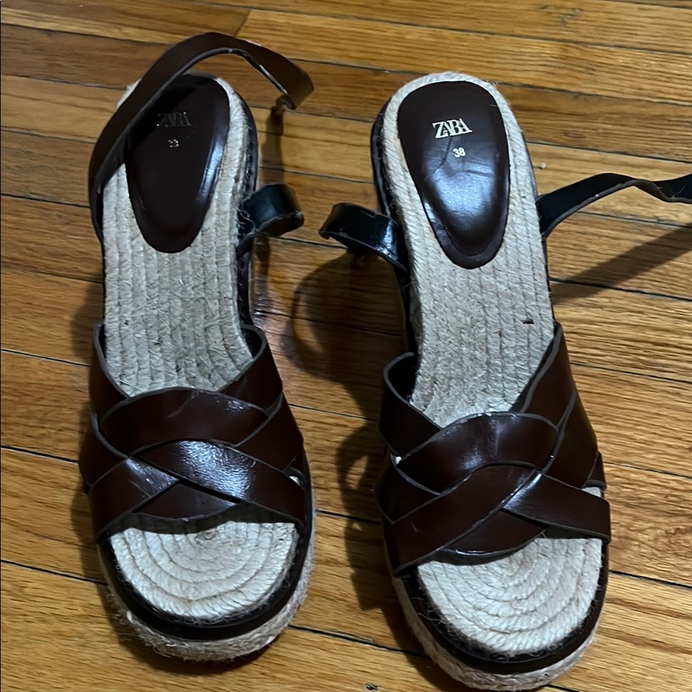 Zara Brown Women's Sandals